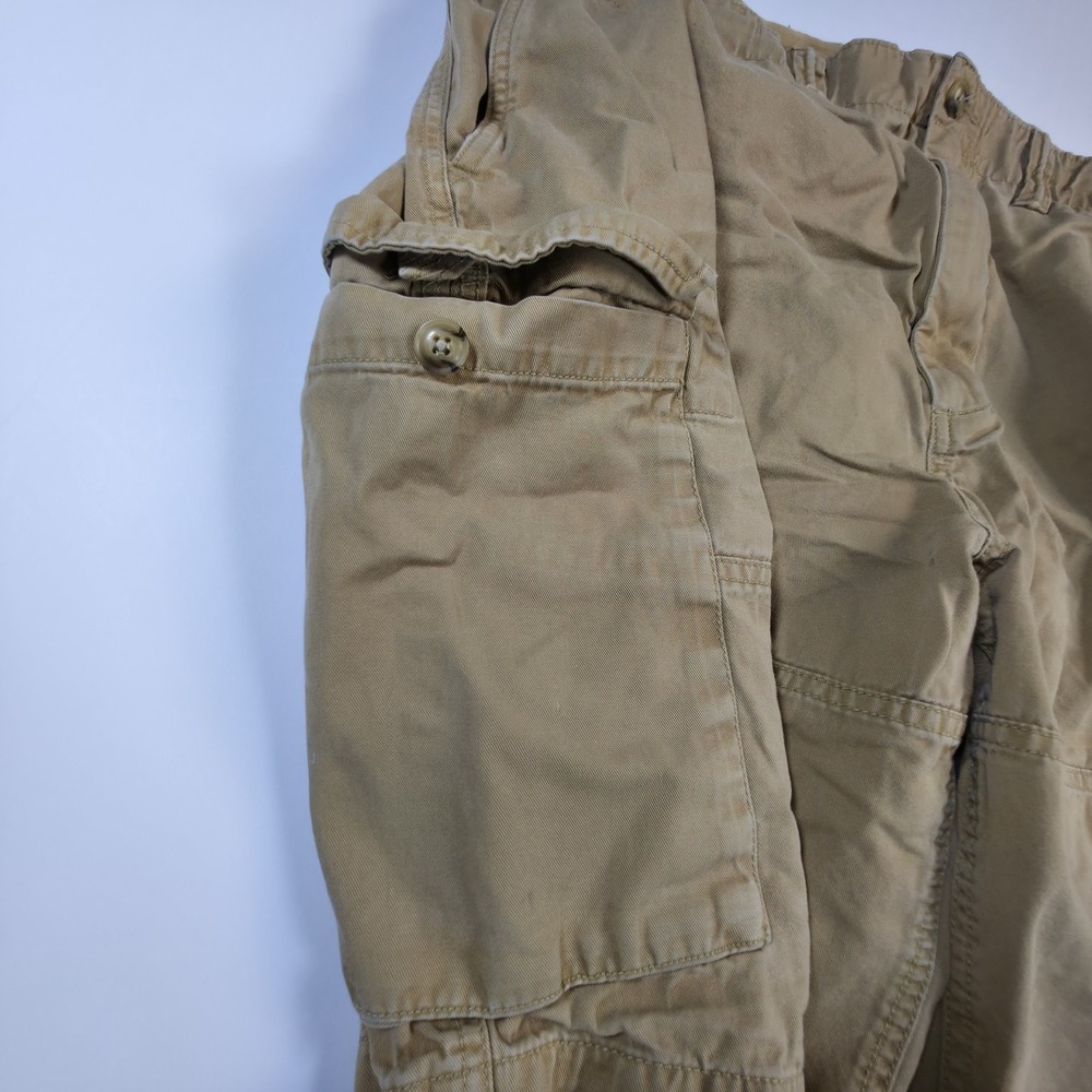 Polo Ralph Lauren Cargo Shorts Men's 42 x 10 Brown Chino Pocket Side Hiking - Picture 5 of 11